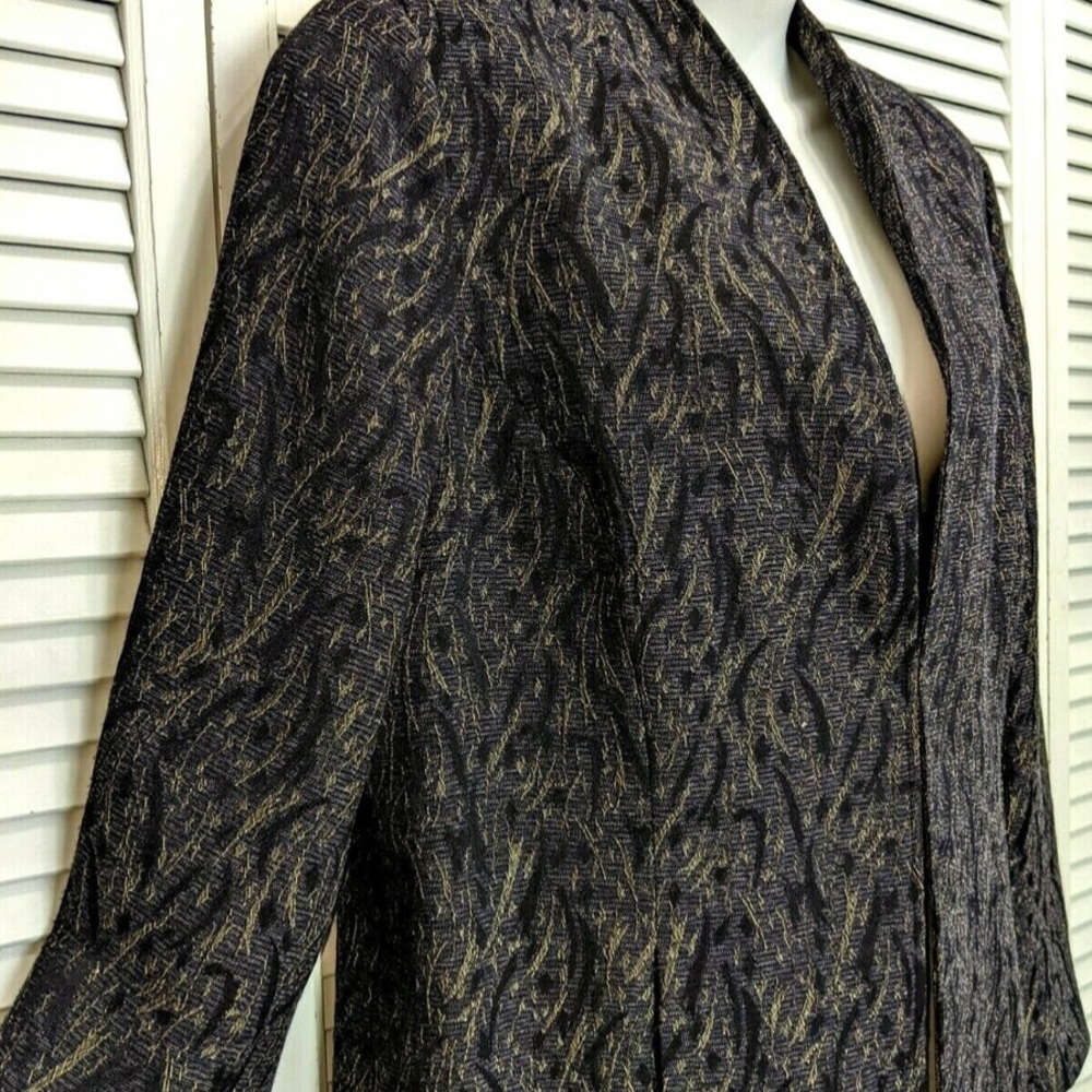 COLDWATER CREEK SHIMMER JACQUARD BLAZER JACKET - NWT